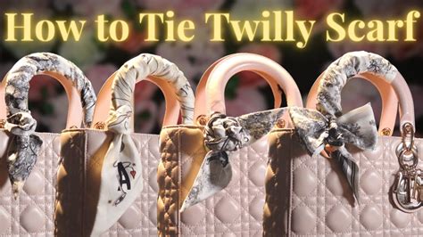 dior twily|how to wear twilly scarf.